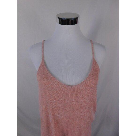 Forever 21 Pink Cami Tank Spaghetti Strap Knit Boho Witch M - Picture 2 of 9